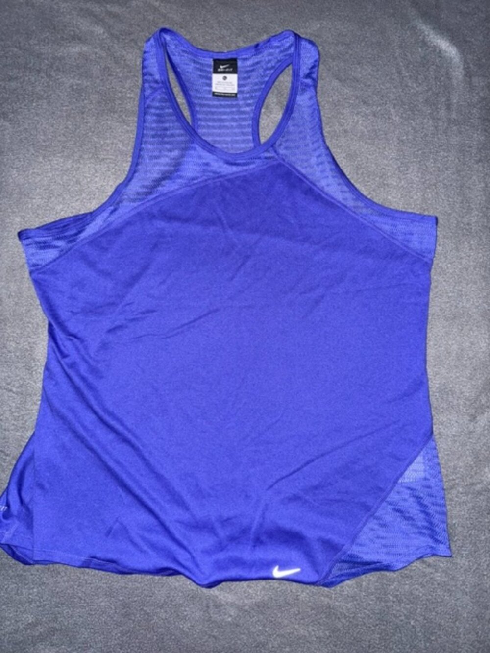 Nike Dri‑FIT Athletic Tank Top Purple Racerback Performance Workout Size XL